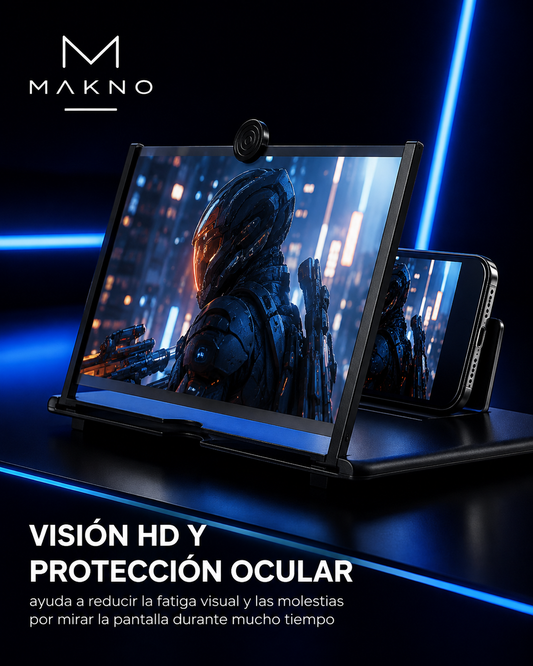 MAKNO ScreenMax 3X™ — Amplificador de Pantalla HD para Smartphone