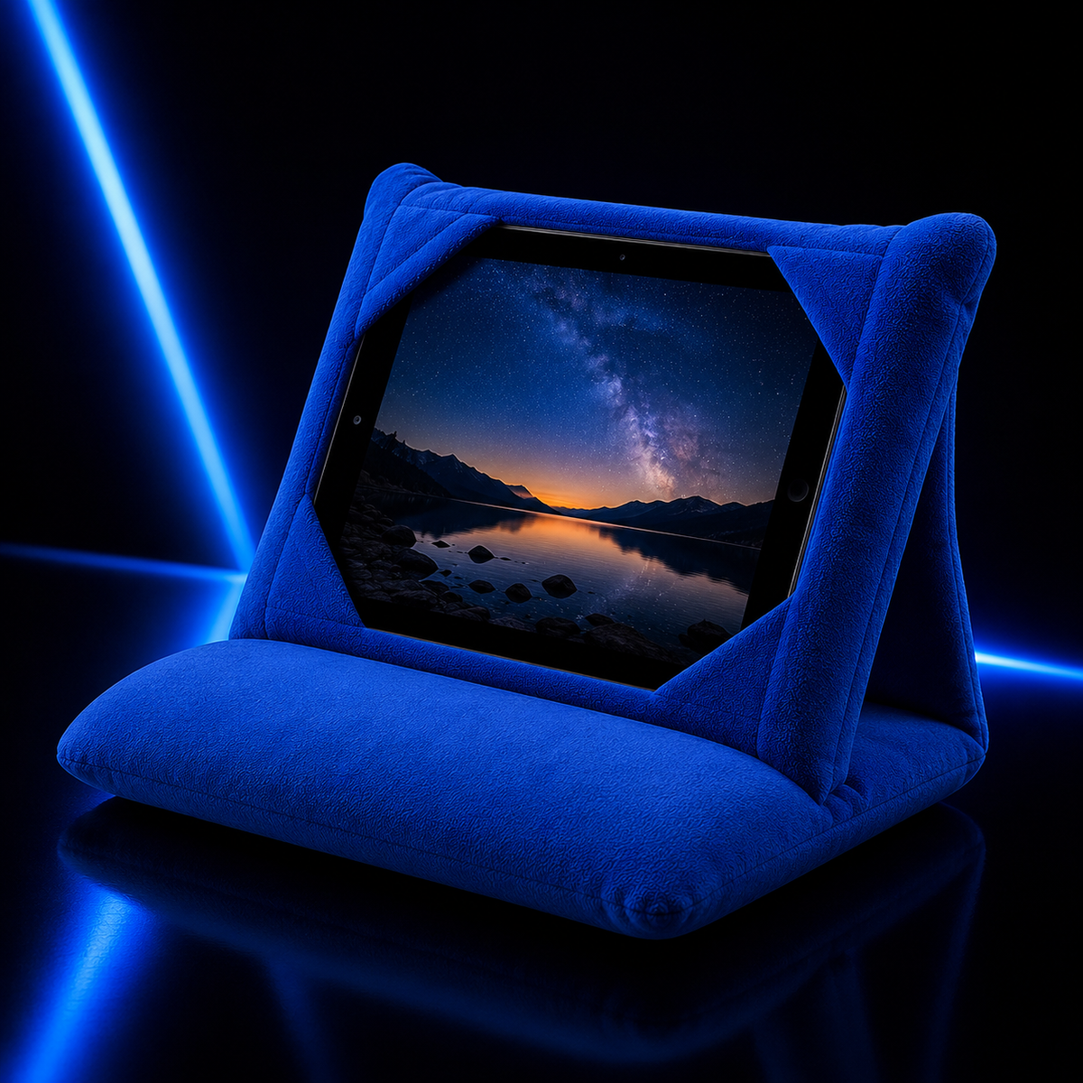 MAKNO ComfortPad 3in1™ – Almohada Ergonómica Multifuncional con Soporte para Tablet y Smartphone